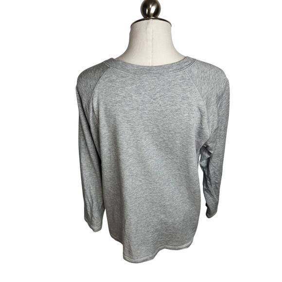 Eileen Fisher Crewneck Sweatshirt Womens Size Small Gray Organic Tencel Blend - Picture 5 of 10
